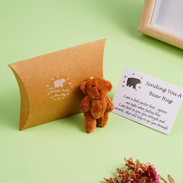 A little Golden-Brown Pocket Bear Hug for A Special Person Carousel 1