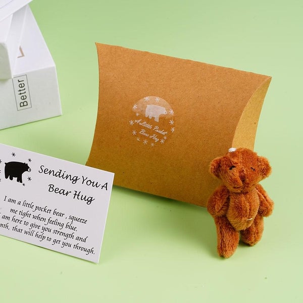 A little Golden-Brown Pocket Bear Hug for A Special Person Carousel 2