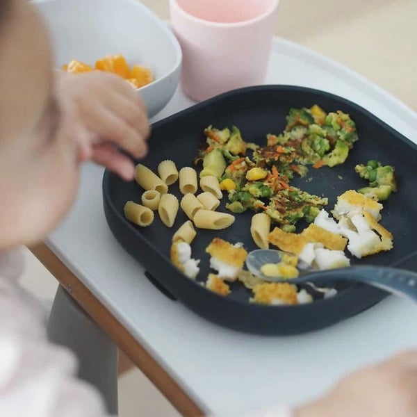 Beaba 4 Piece Silicone Suction Meal Set - Night Blue Carousel 3