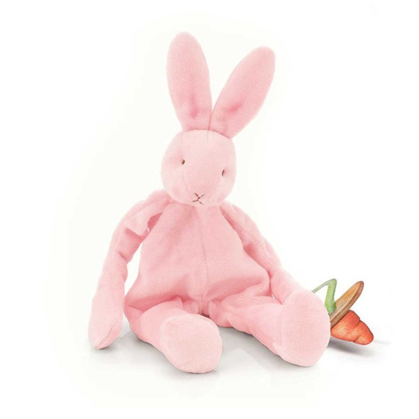 Bunnies By The Bay Silly Buddy Pacifier Holder Lovey - Pink Carousel 1