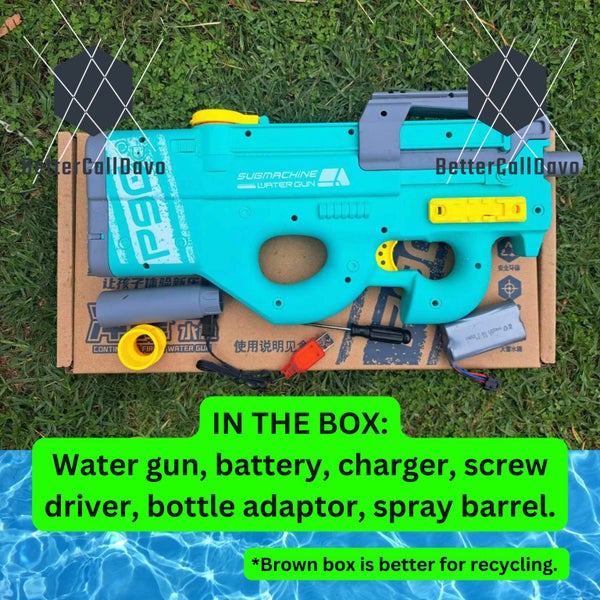 Electric Water Gun Blue - P90 - Large Carousel 2