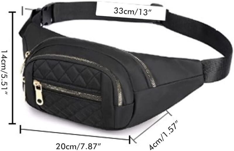 Bum Bag Fanny Pack Travel Waist Bags Hiking Running Outdoor Sports E0503BK0 Carousel 2