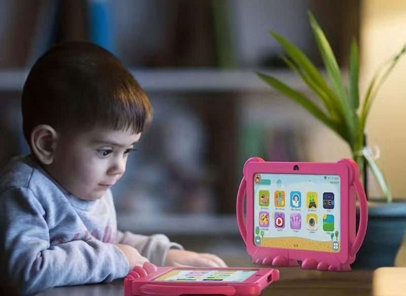 Kids Android tablet 17.78 Cm Tablet For Kids 32GB ROM 2GB RAM Android- Pink Carousel 1