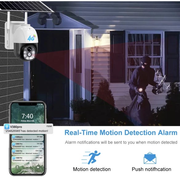 4G wireless solar security camera ** NZ Stock ** Carousel 8