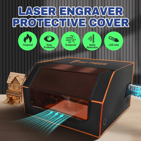 Laser Engraver Protective Cover Enclosure Cutter Machine Vent Eye Protection Carousel 1