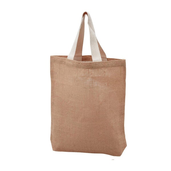 NISHI | 100% Natural Jute Tote Shopping Bag Carousel 1