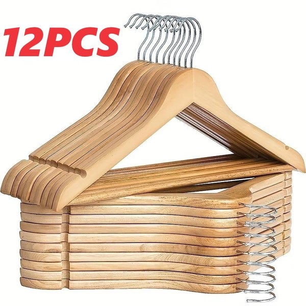 Clothes Hangers Wooden Clothes Hangers 12Pcs Carousel 1