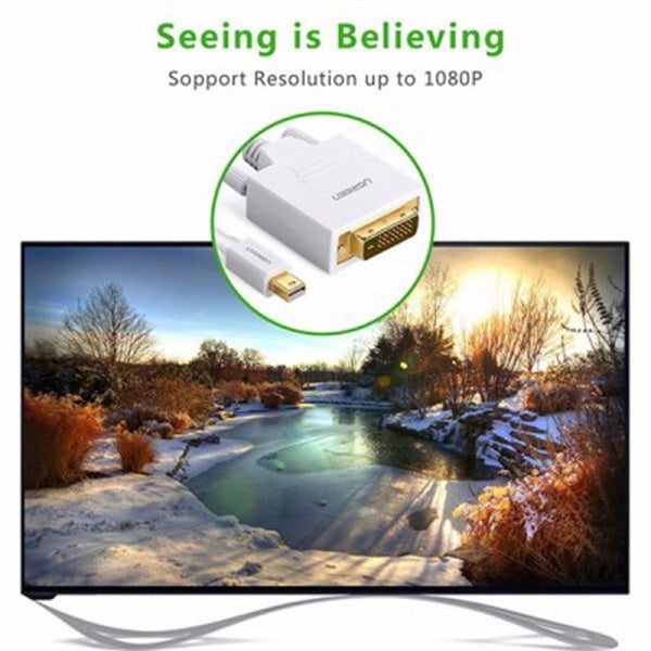 UGREEN Mini DP to DVI cable 3 M - White Carousel 2