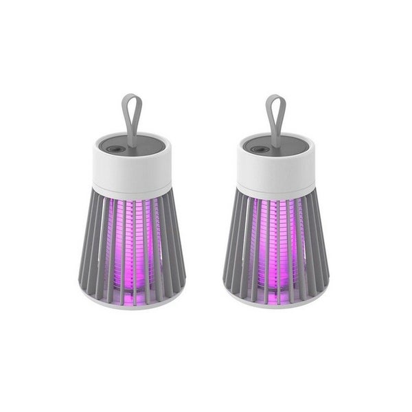 2pcs Rechargeable Mosquito and Fly Killer Portable USB Mosquito Lamp Bug Zapper Carousel 1