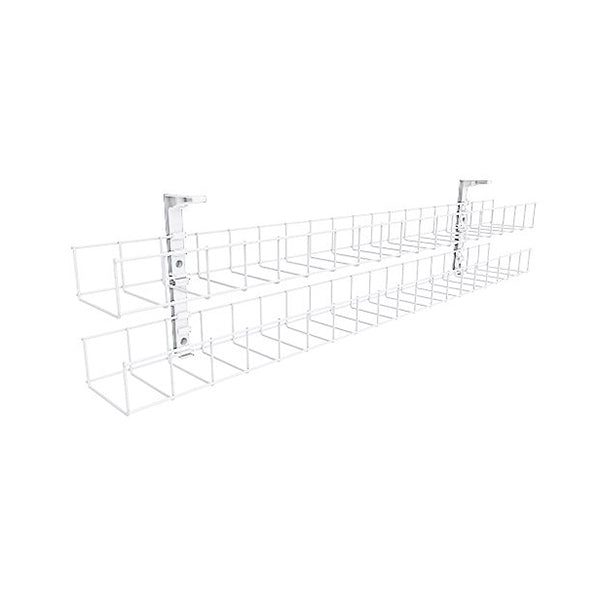 Dual Tier Cable Basket 950Mm W Quad Auto Switched Power Module Carousel 1