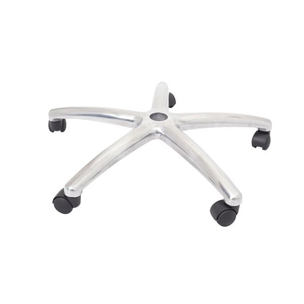 Chrome 5 Star Base With Black Castors 650Mm Dia Carousel 3