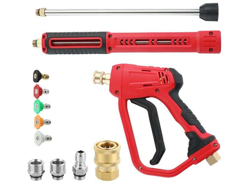 4000PSI Water Blaster GUN & LANCE Kit 3 In 1 w/ 5 Nozzles Carousel 1