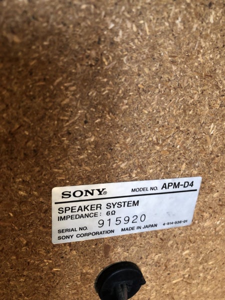 SONY APM D4 SPEAKER system BidBud