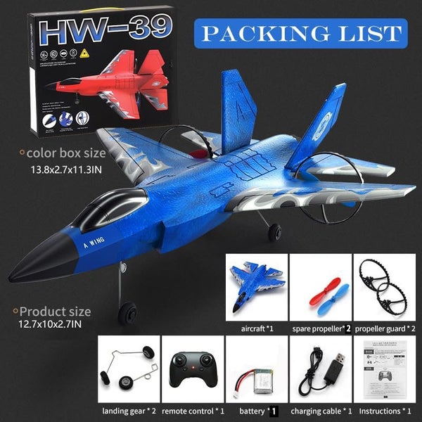 Remote Control Plane Glider Airplane EPP Foam RC Plane Toy Blue Carousel 1