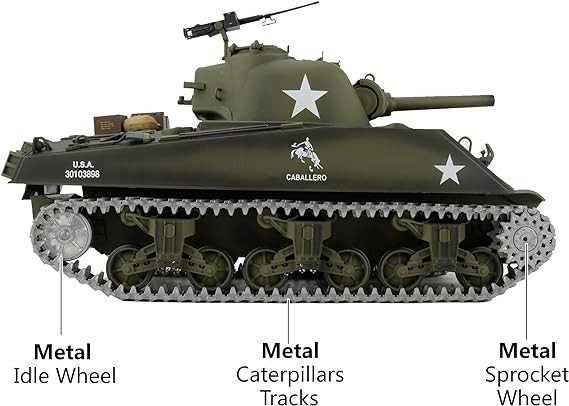 Heng Long 3898-1Pro 1/16 U.S. Sherman RC Battle Tank TK 7.0 Pro version Carousel 2