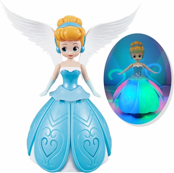 Dancing Robot Toys for Kids, Ice Snow Princess Interactive Electric Music Toys Carousel 1