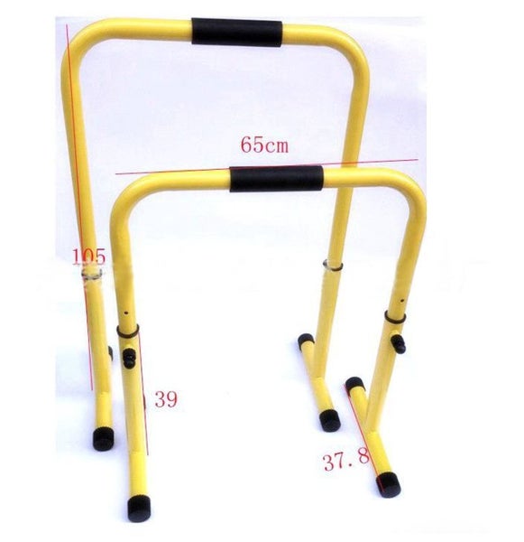 Pull Up Dip Adjustable Parallel Bars Home Fitness Gym Strength Exercise Station Carousel 2