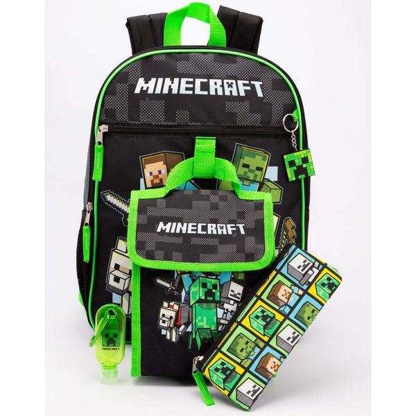Minecraft Childrens/Kids Time To Mine Backpack Set Carousel 2
