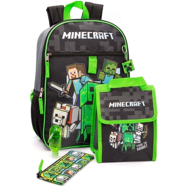 Minecraft Childrens/Kids Time To Mine Backpack Set Carousel 3