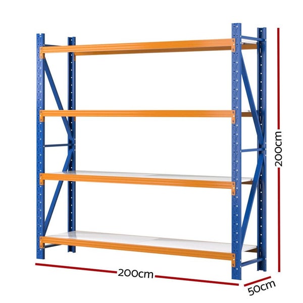 2mx2m Garage Shelving Warehouse Rack Pallet Storage Shelves Racking Steel Carousel 2