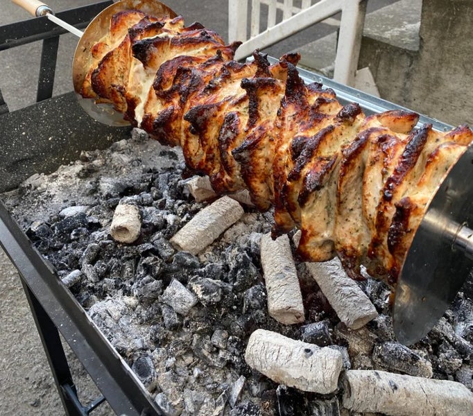 Cyprus BBQ Grill Yeros Gyro Discs Stainless Steel (Set of 2) Carousel 2