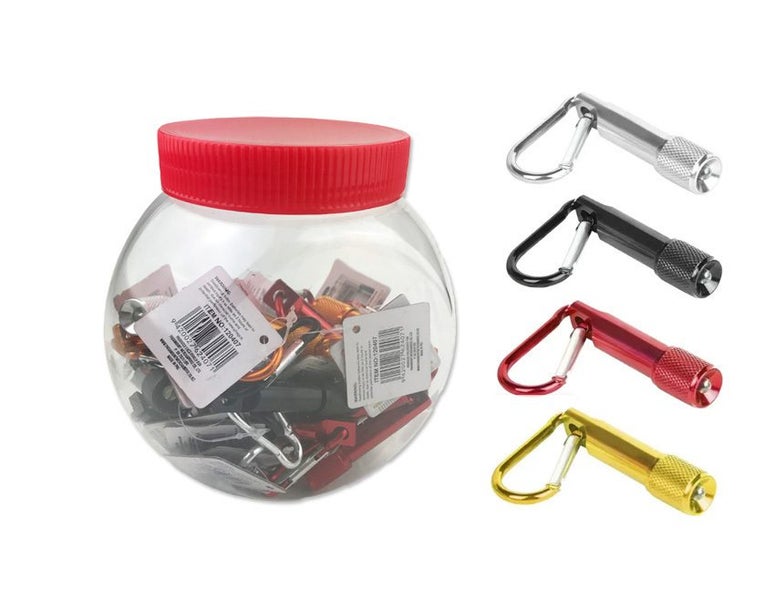 Led Mini Torch on Key Ring with Carabiner and batteries Carousel 1