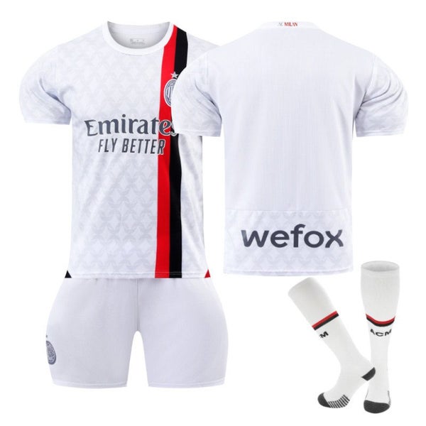 AC Milan Away Soccer Jersey for Kids Adults 3 Pcs Practice Outfits Carousel 1
