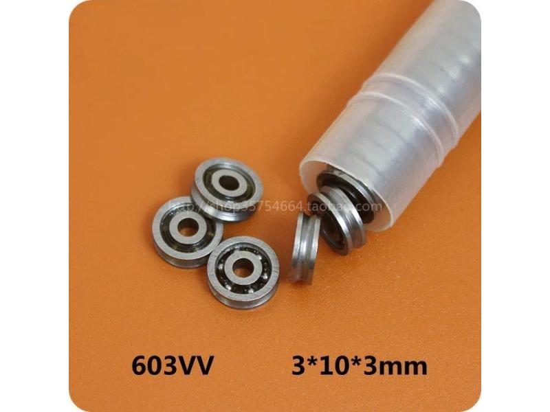 10pcs HCS Mini 3x10x3mm Deep V Groove Pulley Wheels Roller V623 Ball Bearings Carousel 1