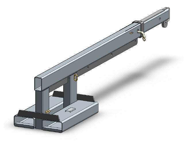 Forklift Jib 5000 Kg CERTIFIED 3.6 M Extended Carousel 2