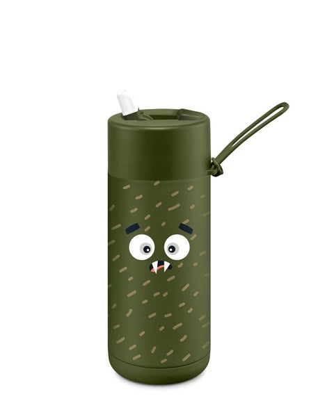 Frank Green Scout Khaki Franksters Ceramic Reusable Bottle with Flip Straw Li... Carousel 1