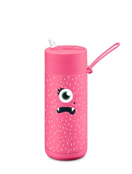 Frank Green Piper Neon Pink Franksters Ceramic Reusable Bottle with Flip Stra... Carousel 1