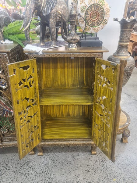 Clearance Sale - Ornate Tall Cabinet With 2 Cupboards Carousel 5