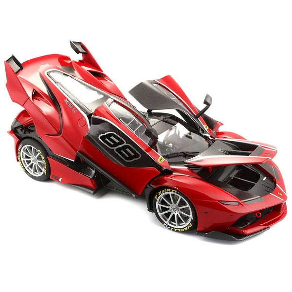 Bburago 1:18 Scale Ferrari Signature FXX-K #88 Diecast Car Vehicle Toy 14y+ Red Carousel 2