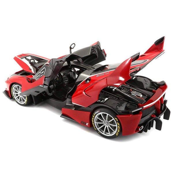 Bburago 1:18 Scale Ferrari Signature FXX-K #88 Diecast Car Vehicle Toy 14y+ Red Carousel 3