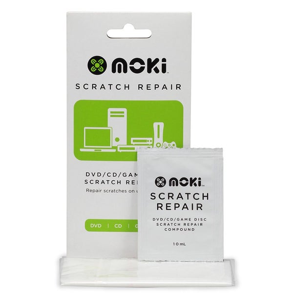 Moki DVD CD Game Disc Scratch Repair Kit with 10ml Compound Polish Carousel 1
