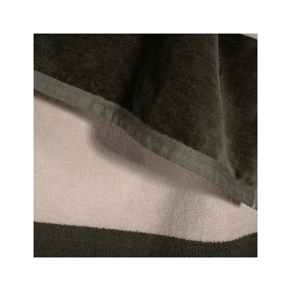 Canningvale Sorrentina Velour 160cm Summer Cotton Outdoor Beach Towel Cala Olive Carousel 2