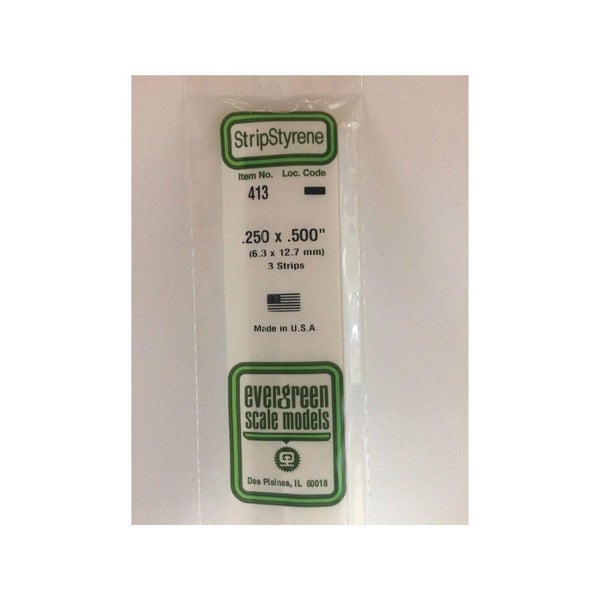 Evergreen Styr Strips .250X.500X24(3) Carousel 1