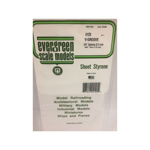 Evergreen Styr V-Groove 12X24 In .125 In Sp * Carousel 1