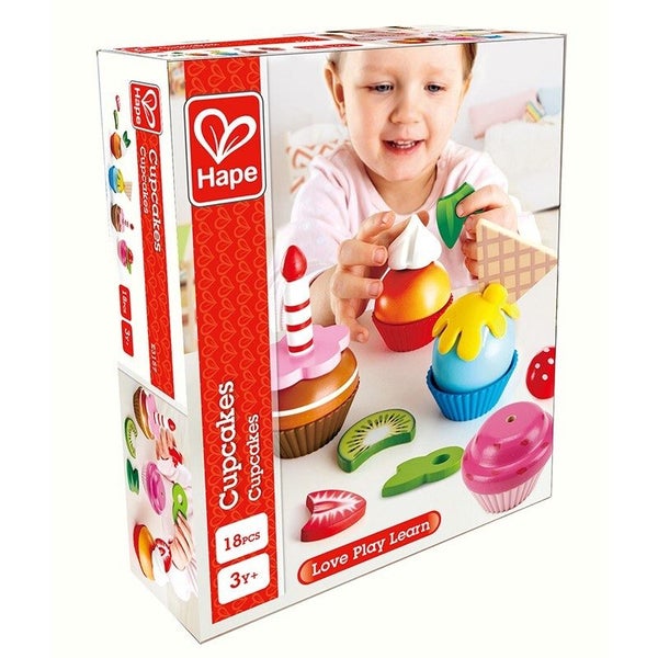 Hape Cupcakes Baking Pretend Play Cook Bake Playset Kids Toddler Activity Toy 3+ Carousel 1