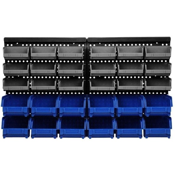 Goslash Picks Giantz 30 Bin Wall Mounted Rack Storage Organiser Carousel 1
