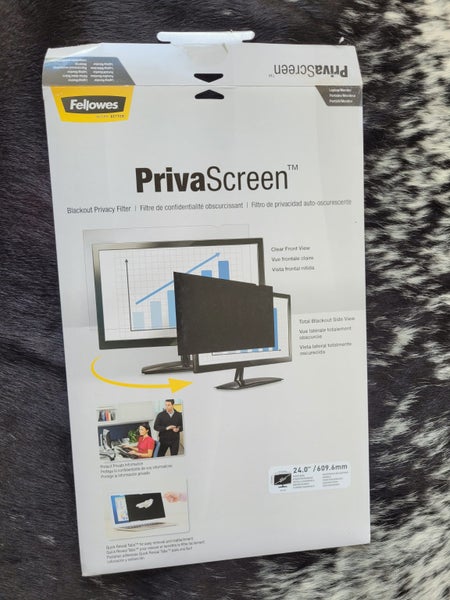24" Monitor Privacy Screen Filter, 16:9 Aspect Ratio,Fellowes, Priva Screen Carousel 1