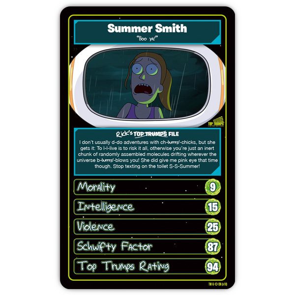 Top Trumps Rick & Morty Cards Character TV Show Game Family Kids Adults Toy Carousel 4
