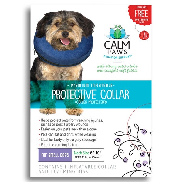 DOG COLLAR CALM PAWS INFLATABLE PROTECTIVE COLLAR SMALL Carousel 1