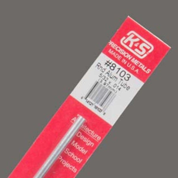 KS Metals 12 Aluminum Tube 5/32 1 Pc Carousel 1