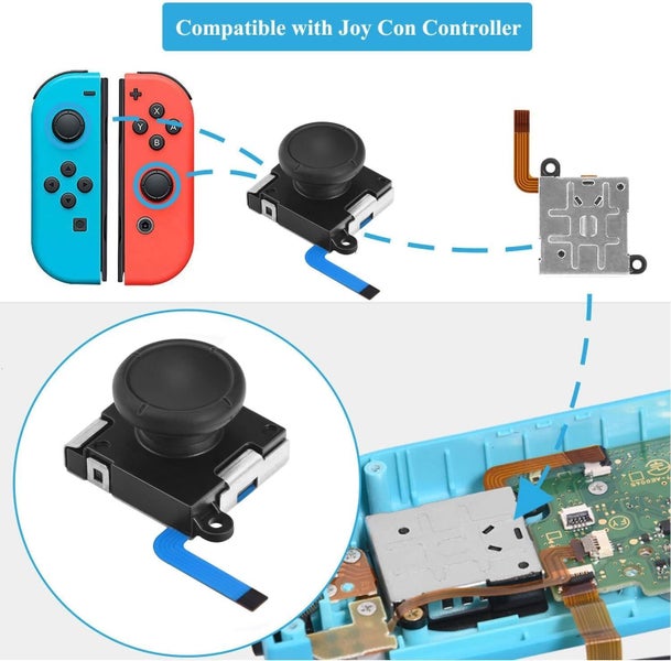 3D Replacement Joystick Analog, Thumb Stick for Nintendo Switch62950006411137111