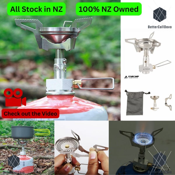 Tramping Gas Stove - 60g - Hiking Stove - Perfect for a Day Trip. Carousel 1
