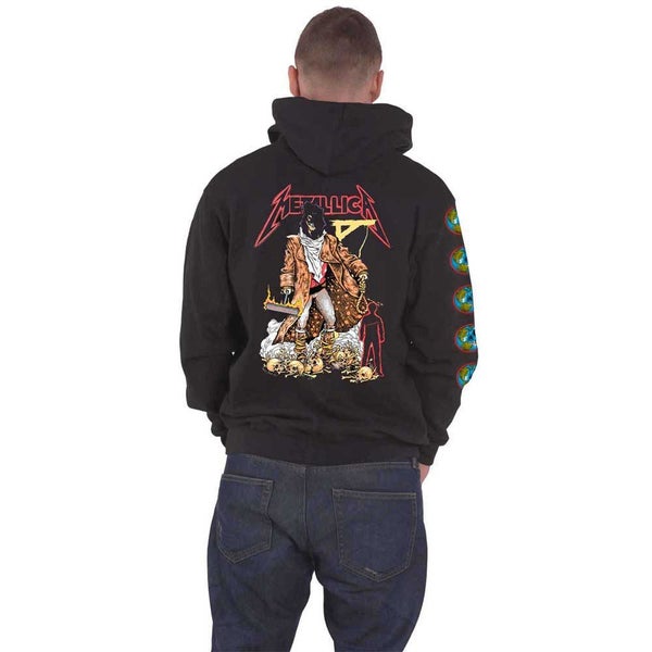 Metallica Hoodie Executioner The Unforgiven new Official Mens Black Zipped Carousel 2
