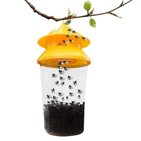 Fly Traps Reusable Outdoor Bug Catcher Flying Insect Trap for Backyard Camping Carousel 1