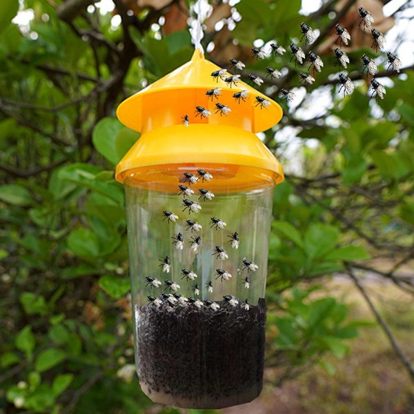 Fly Traps Reusable Outdoor Bug Catcher Flying Insect Trap for Backyard Camping Carousel 2