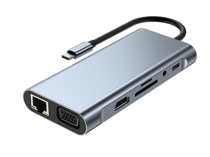 11-in-1 USB-C Hub Adapter Multi-Interface Docking Station Carousel 1